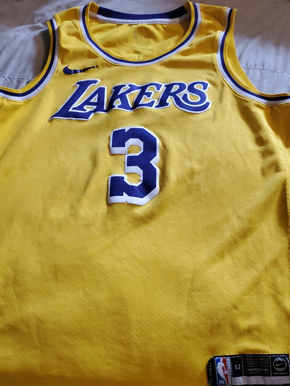 NBA Authentic Nike Los Angeles Lakers Anthony Davis Jersey..🏀